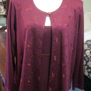 COLDWATER CREEK 2 PC FLOOR LENGTH DRESS & JACKET